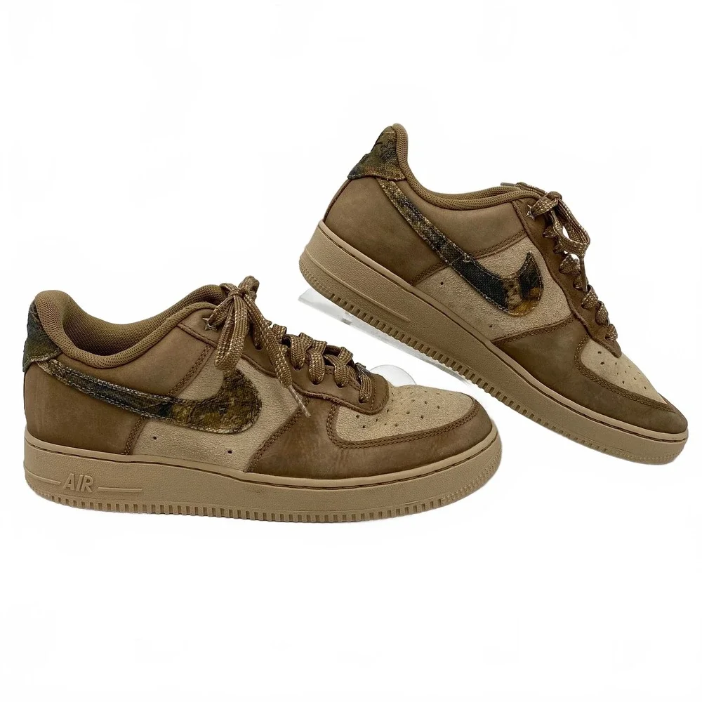 Nike Brown Air Force 1 ‘07 Realtree Sneakers | Men’s 8